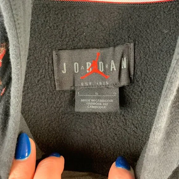 Nike Jordan Jumpman Screen-Printed Black Hoodie - Picture 2 of 7